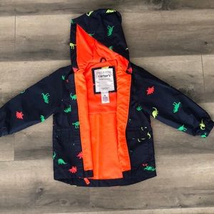 Carters boys dinosaur raincoat NWOT